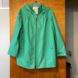 Vintage green London fog jacket